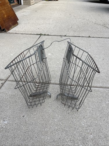 Vtg rear saddle basket bicycle - vtg,