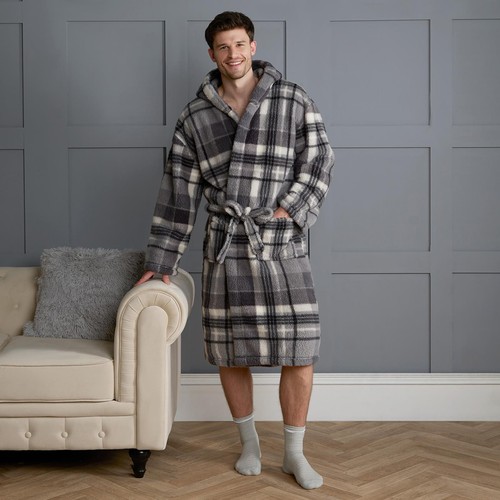 Teddy dressing gown tartan - dressing,