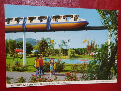 Butlins minehead postcard - butlins,
