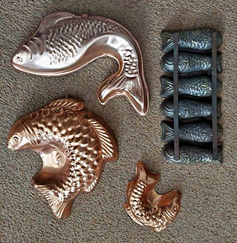 Vintage fish shaped metal - vintage, fish-shaped