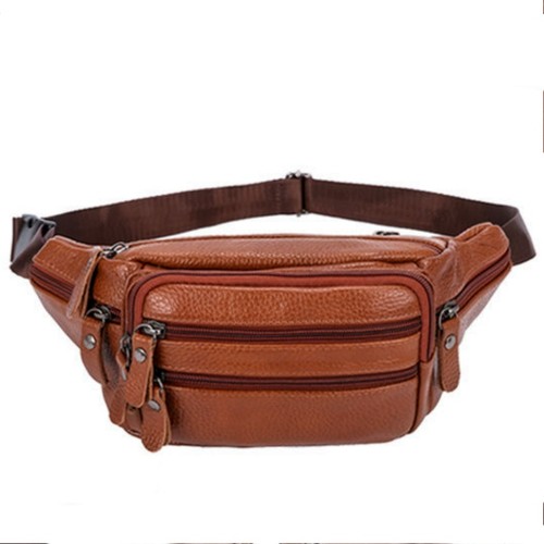 Genuine leather bum bag - leather,