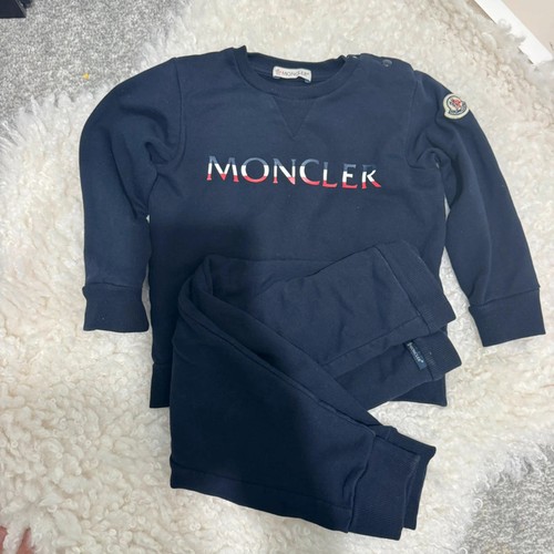 Moncler kids navy logo - kids,