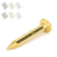 100 pcs brass round - round, pins
