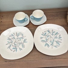 1960's Pair of Vintage Midwinter Stylecraft Cassandra Trio Cup Saucer Plate A3