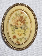 Vintage Scarf Clip. Floral