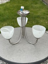 Litecraft Barcelona Ceiling Light Alabaster Glass Shades without Ceiling Plate