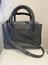 OSPREY OF LONDON Ladies Small Grey Leather Grab Bag