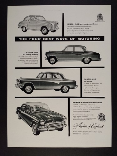1958 austin a35 a55 - a95, a105