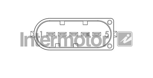 Air mass sensor fits flow - sensor,