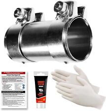 E-TECH Exhaust Repair Kit - Fits Exhaust Straight Pipe Diameters 58mm-60mm