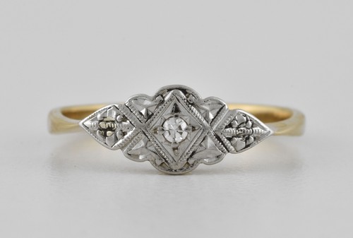 Antique art deco 18ct gold - antique,