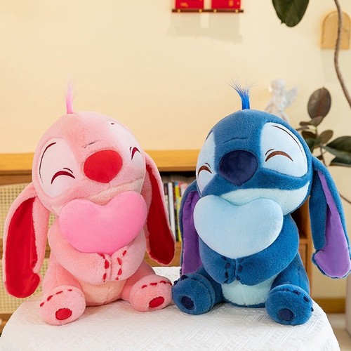 New stitch love heart plush - stitch,
