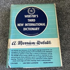 Webster dictionary third - webster's, new
