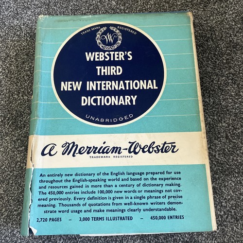 Webster dictionary third - webster's,