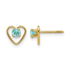 14k Madi K 3mm Round Genuine