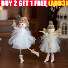 Soft Material Angel and Girl Christmas Hanging Ornament for Tree Decoration