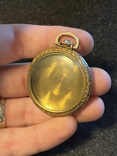 Vtg illinois pocket watch case - illinois,