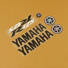 Black/Black/White 7 Piece Sticker Set for Yamaha YZF-R 125 08-18