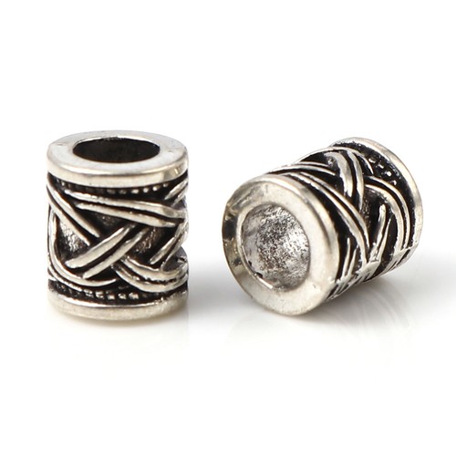 Tibetan silver spacer - silver,