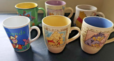 Bundle of 6 x Winnie the Pooh Ceramic Disney / TAMS Mugs Mixed Ceramic