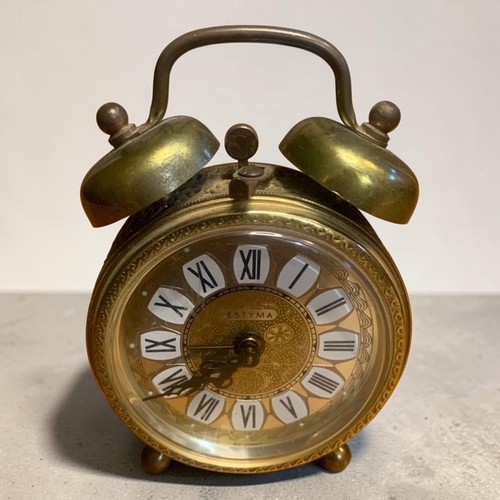 Vintage estyma twin bell alarm - vintage,