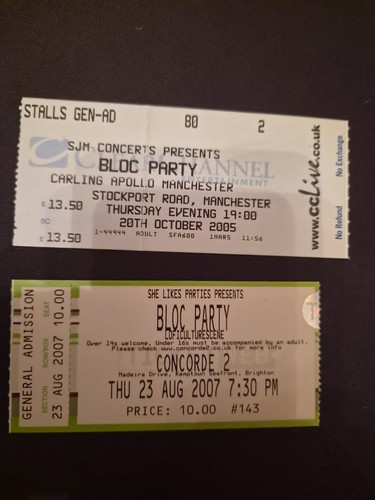 Bloc party concert - bloc, tickets