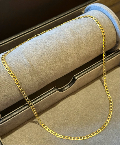 9ct gold curb - gold,