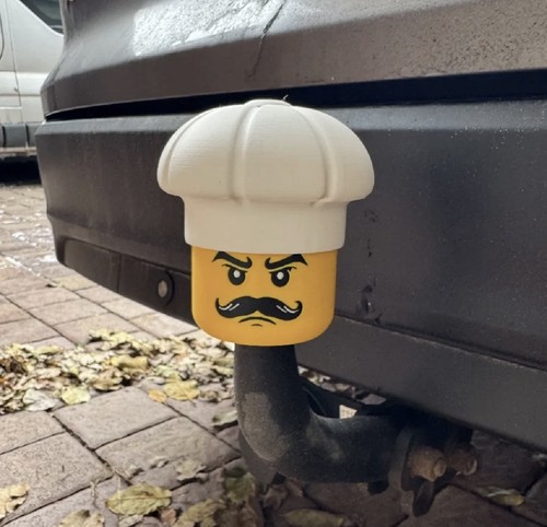Lego head french chef tow - lego,