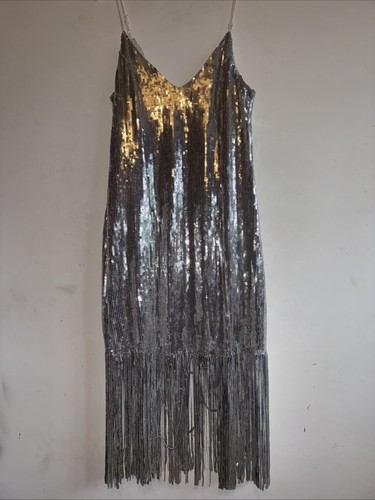 Boohoo silver sequin - bn,