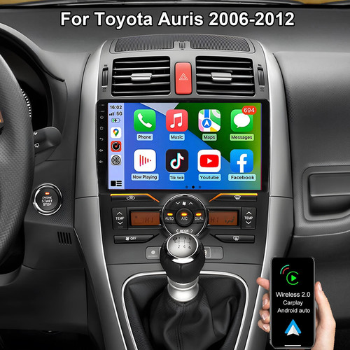 For toyota auris 2006 2012 - auris, 9''