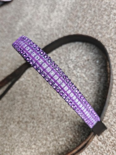 Velvet bling browband - bling,