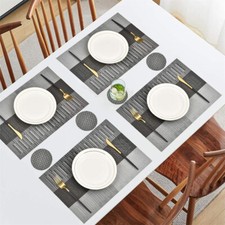 Set of 4 PVC Place Mats and