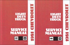1981 Chevy Truck Shop Manual