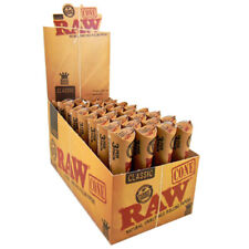 Raw Pre-Rolled Cones Natural Unrefined Cigarette King Size Rolling Paper