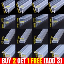 Bath Shower Screen Door Rubber Seal Strip Glass for Thickness 6-12mm  F/H Shape