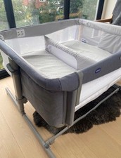 Chicco Next2Me Twins Bedside Crib – Magnet Grey - Mamas and Papas - RRP 329.00 