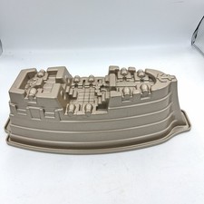 Nordic Ware Pirate Ship Boat Cast Aluminium Birthday Cake Mould Baking Tin Pan