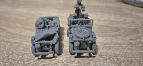 28mm paratrooper willy - us, jeep