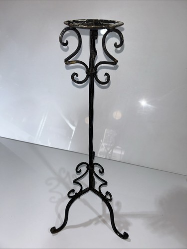 Vintage iron pillar candle - iron,