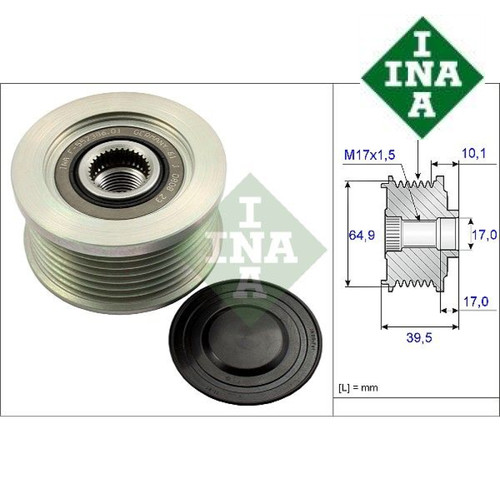 Alternator freewheel clutch - alternator,