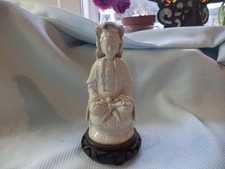 Vintage Chinese Blanc De Chine Porcelain Figure of Guanyin