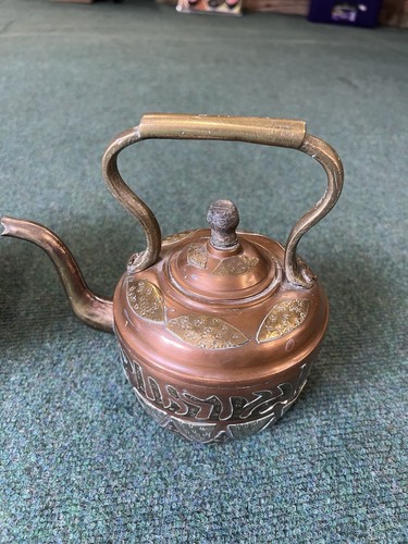 Copper and brass kettle