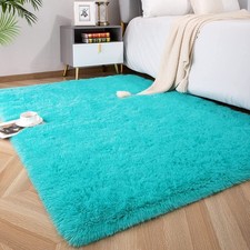Teal 3x5 Soft Plush Shag Area