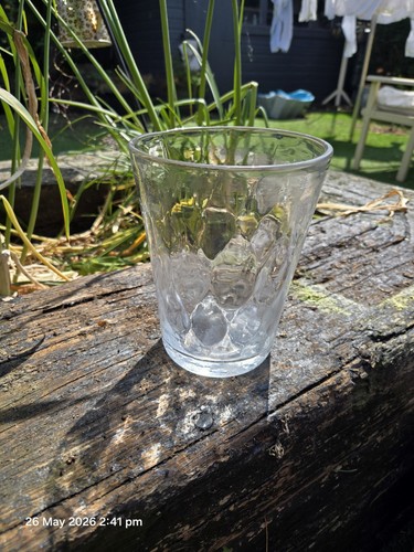 Vintage mcm hand blown clear - mcm,