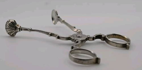 Georgian silver sugar nips - sugar,