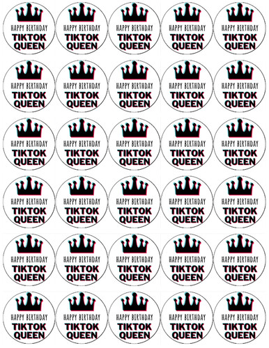 Tiktok queen logo social - queen,