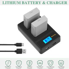 2X 1800mAh Battery For Canon