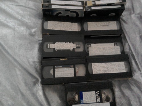 Used video tapes various - tapes,