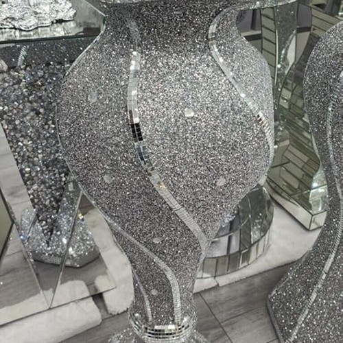 Shiny silver sparkly mirror - shiny,