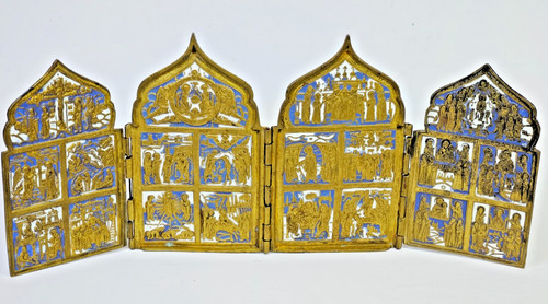Old russian enamels bronze - 2,
